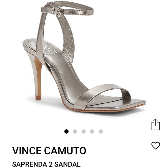 Vince Camuto Pewter Heels - Picture 1 of 9